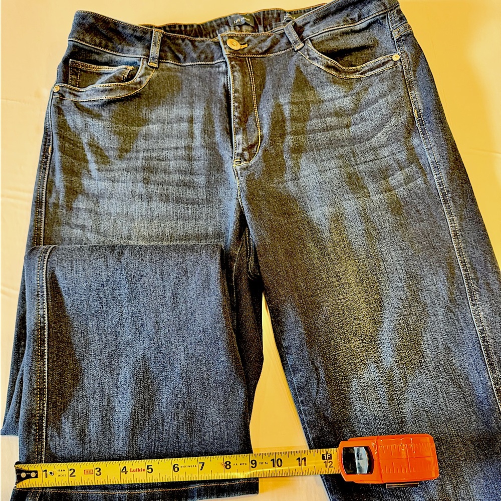 J. Jill Women's Boot Cut Jeans in Dark Blue Denim
